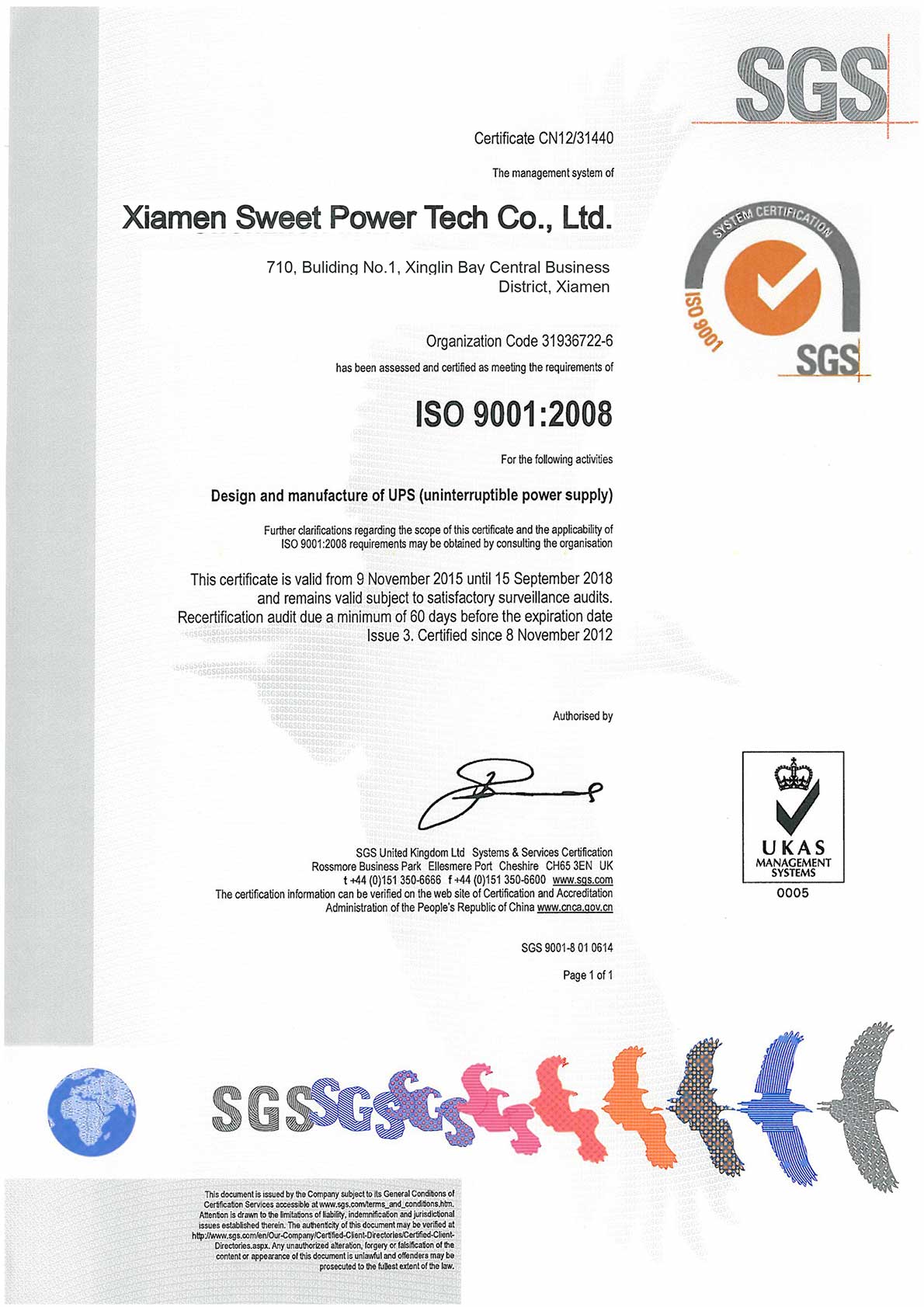 Certificación ISO900